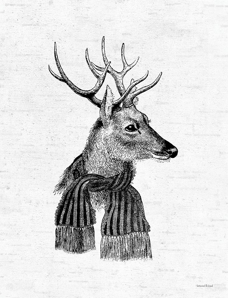 Holiday Reindeer art print by Lettered and Lined for $57.95 CAD