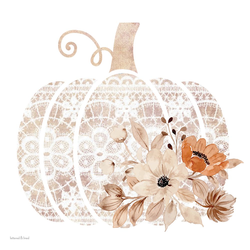 Lace Pumpkin 1 art print by lettered And lined for $57.95 CAD