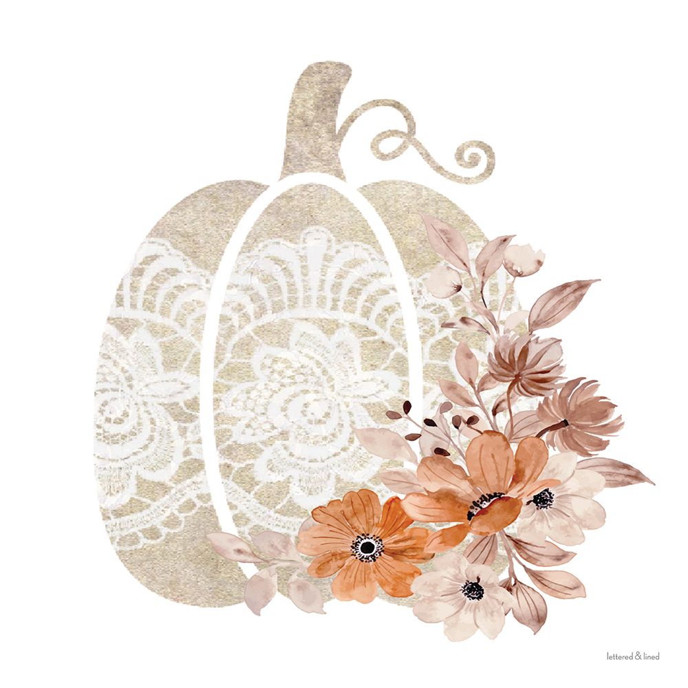 Lace Pumpkin 2 art print by lettered And lined for $57.95 CAD