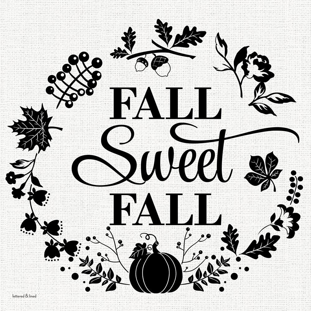 Fall Sweet Fall art print by lettered And lined for $57.95 CAD