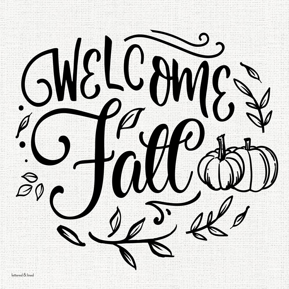 Welcome Fall art print by lettered And lined for $57.95 CAD