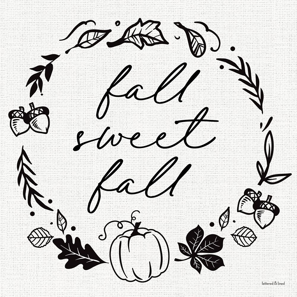 Fall Sweet Fall art print by lettered And lined for $57.95 CAD