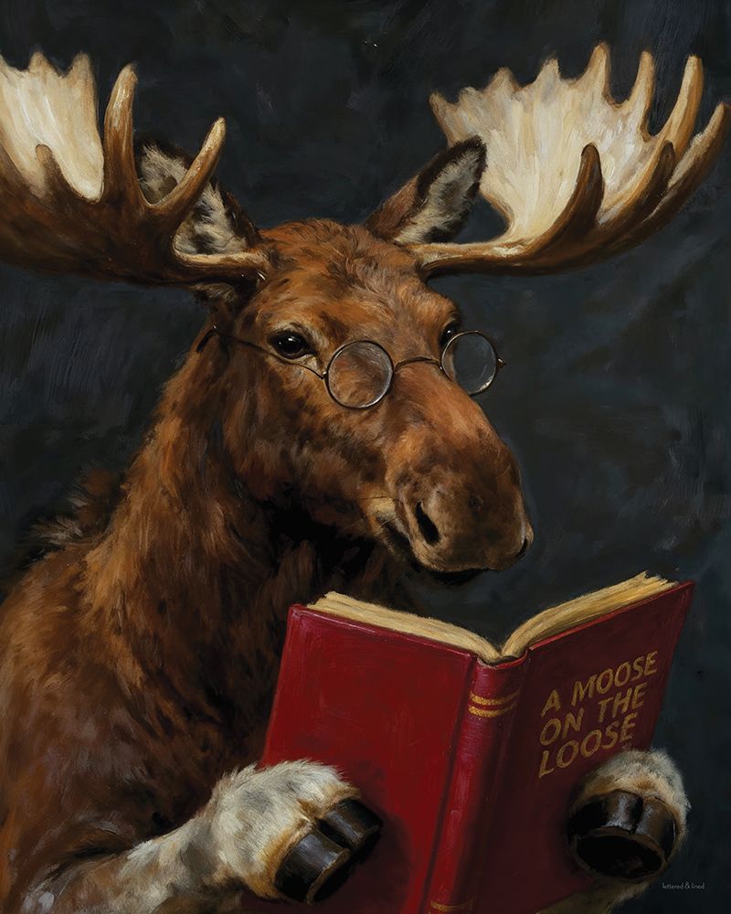Moose on the Loose art print by lettered and lined for $57.95 CAD