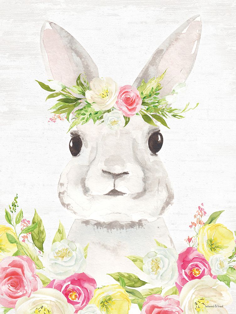 Spring Bunny art print by Lettered and Lined for $57.95 CAD