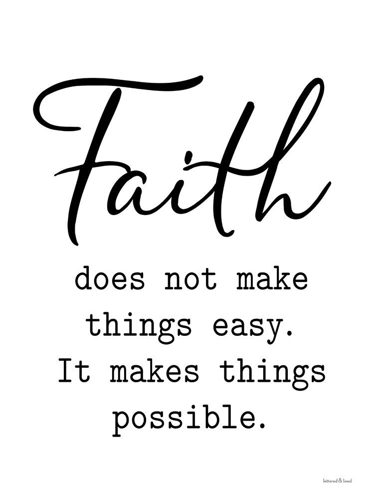 Faith Makes Things Possible art print by lettered And lined for $57.95 CAD