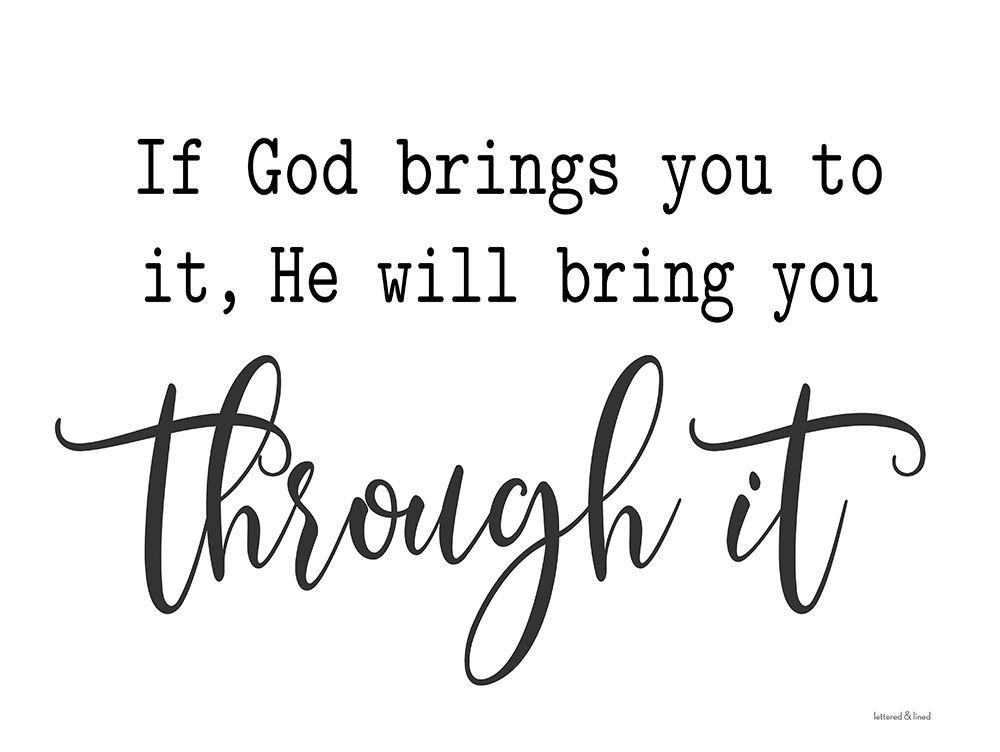 Through It art print by lettered And lined for $57.95 CAD