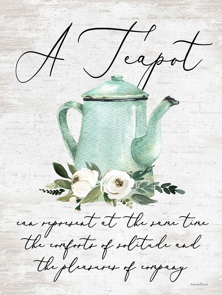 A Teapot art print by lettered And lined for $57.95 CAD