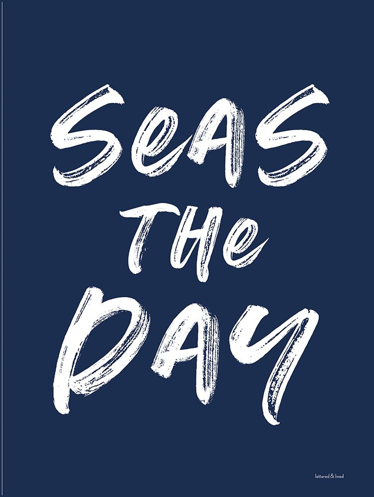 Seas the Day art print by Lettered and Lined for $57.95 CAD