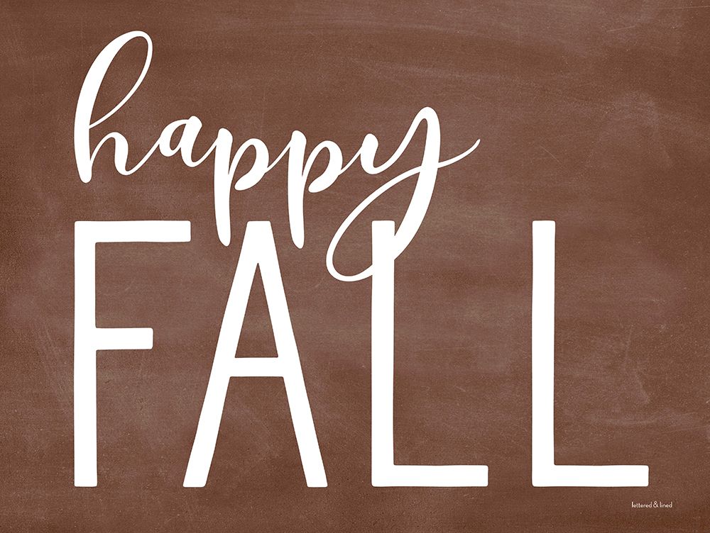 Happy Fall art print by Lettered And Lined for $57.95 CAD