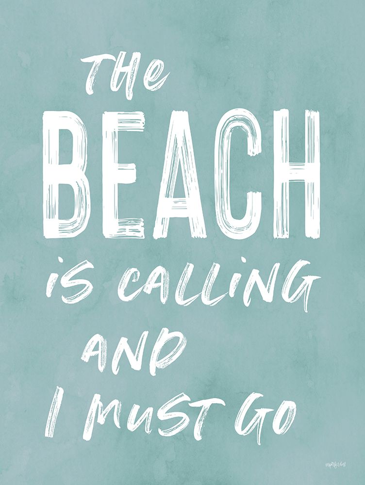The Beach is Calling art print by Lettered and Lined for $57.95 CAD