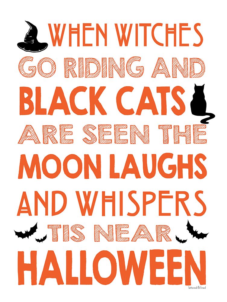 When Witches Go Riding art print by Lettered and Lined for $57.95 CAD