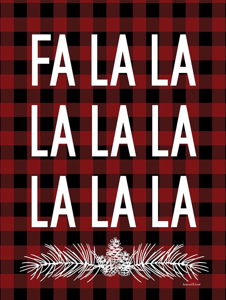 Fa La La art print by lettered and lined for $57.95 CAD