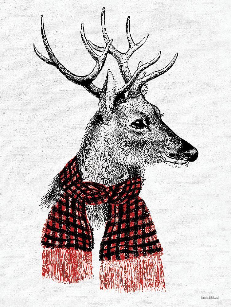 Holiday Reindeer art print by lettered and lined for $57.95 CAD