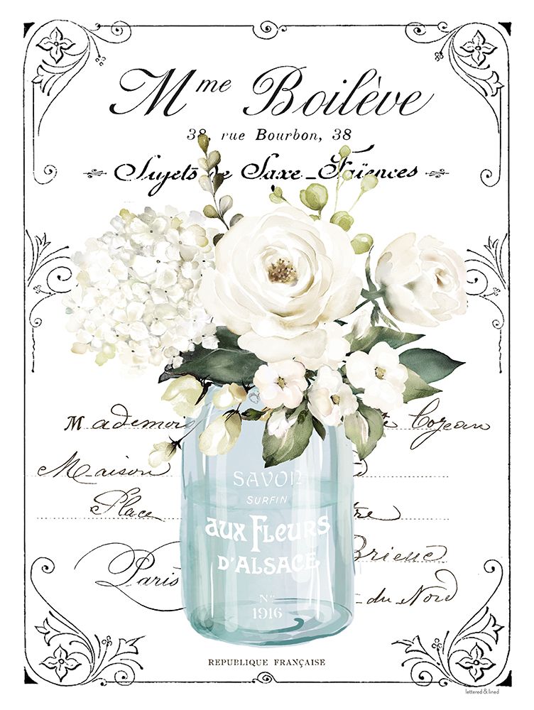 French Bathroom Set II art print by Lettered And Lined for $57.95 CAD