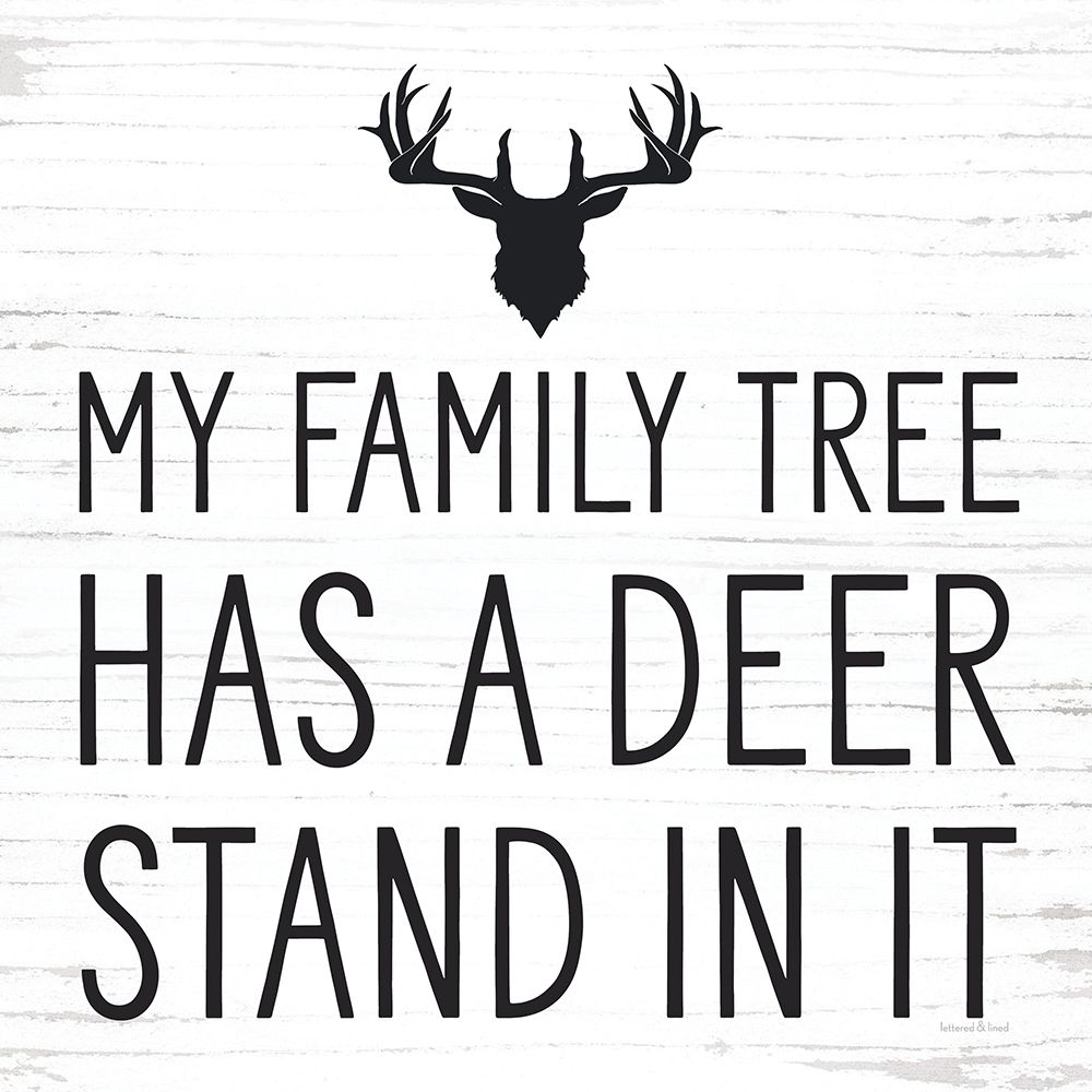 Deer Stand Family Tree art print by lettered And lined for $57.95 CAD
