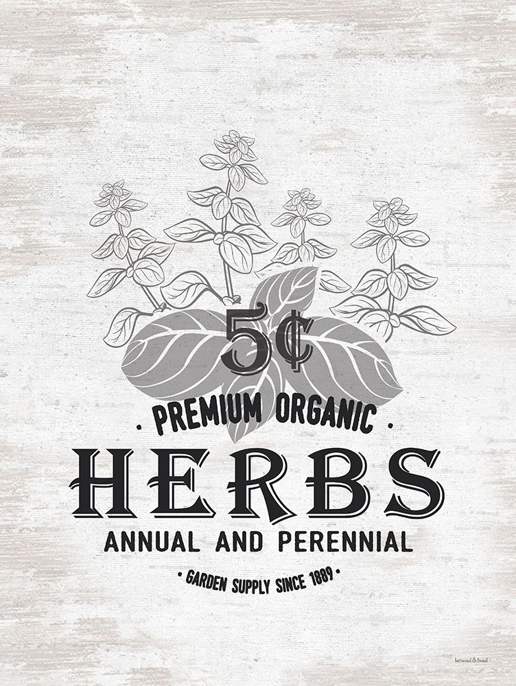 Herbs art print by Lettered And Lined for $57.95 CAD