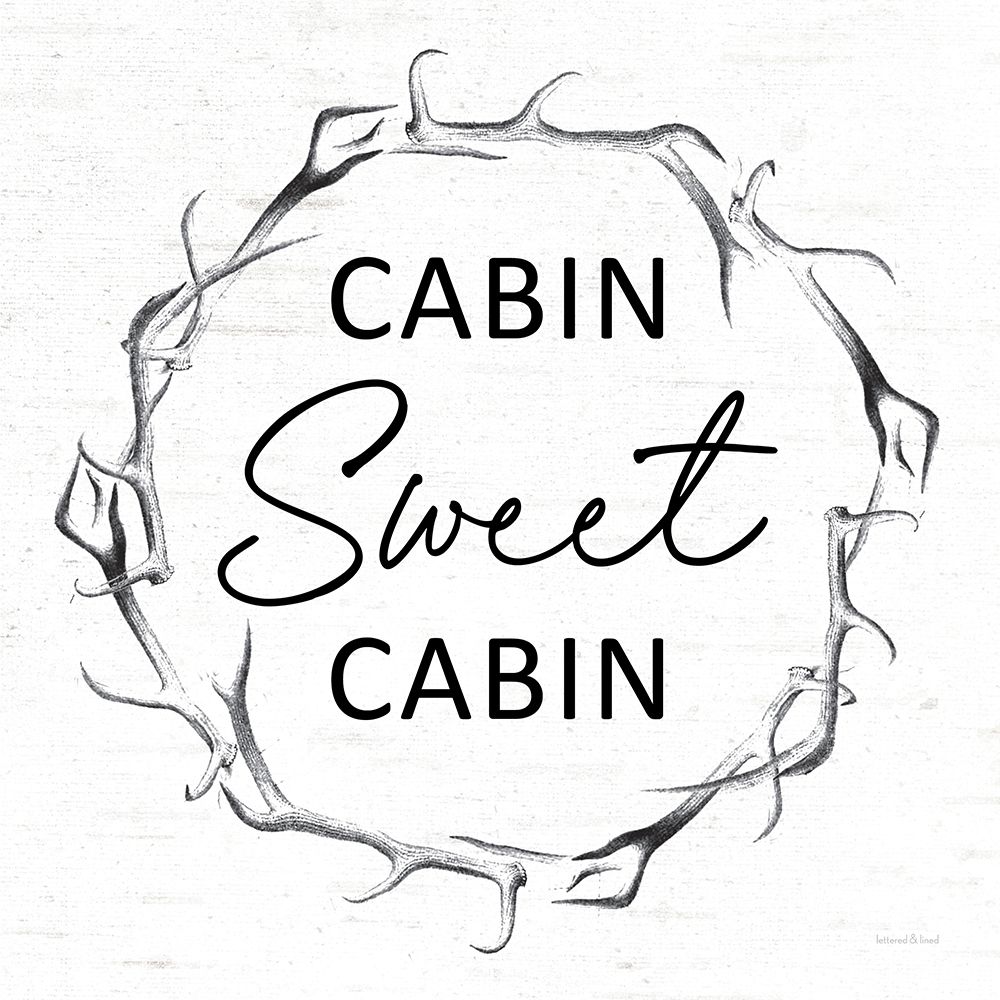 Cabin Sweet Cabin art print by lettered And lined for $57.95 CAD