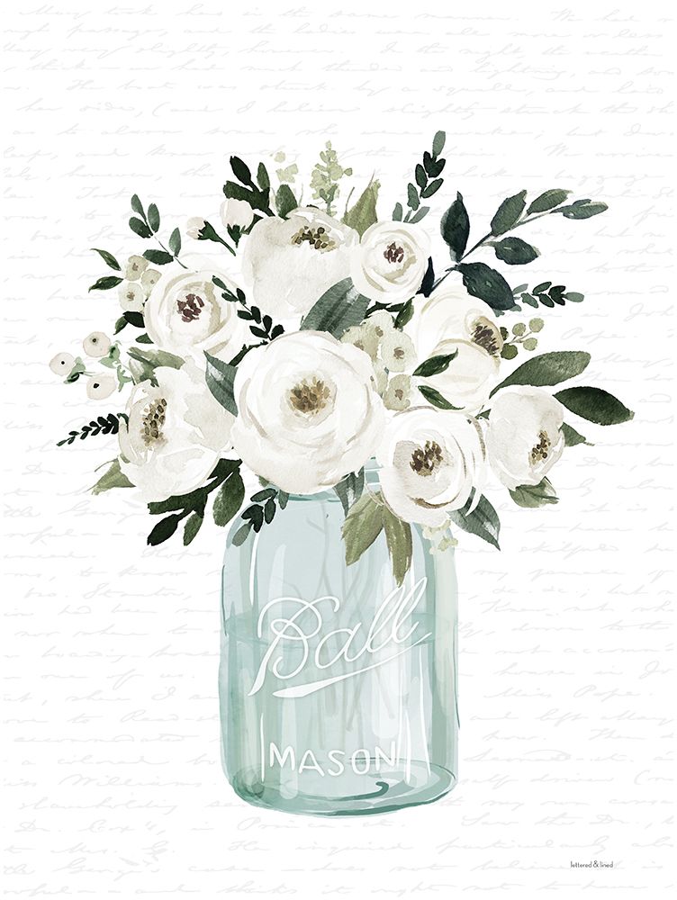 Kitchen Flowers II art print by lettered and lined for $57.95 CAD