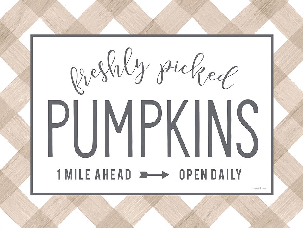 Freshly Picked Pumpkins art print by lettered And lined for $57.95 CAD