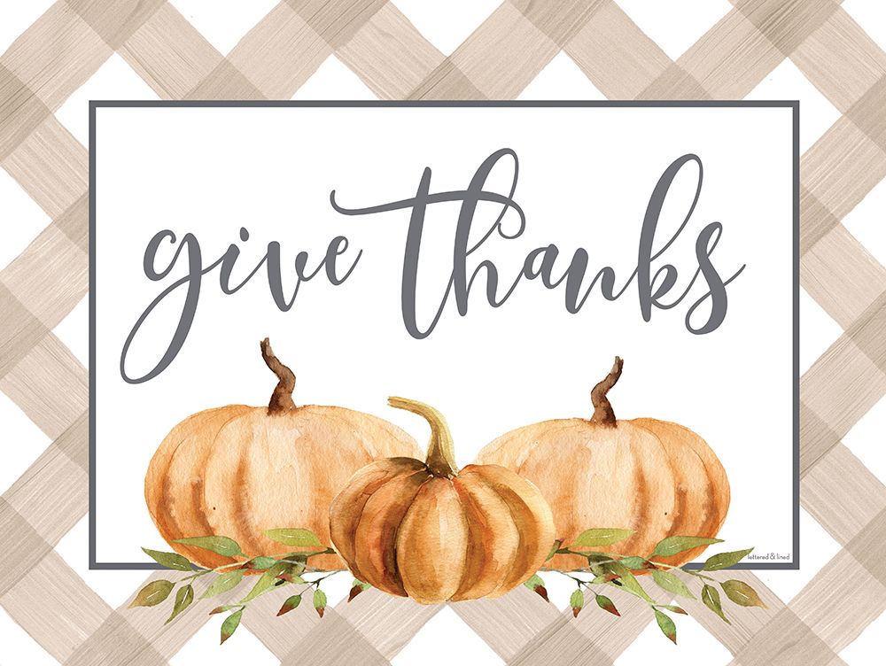 Give Thanks art print by lettered And lined for $57.95 CAD