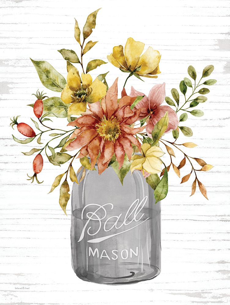 Fall Flowers art print by lettered And lined for $57.95 CAD