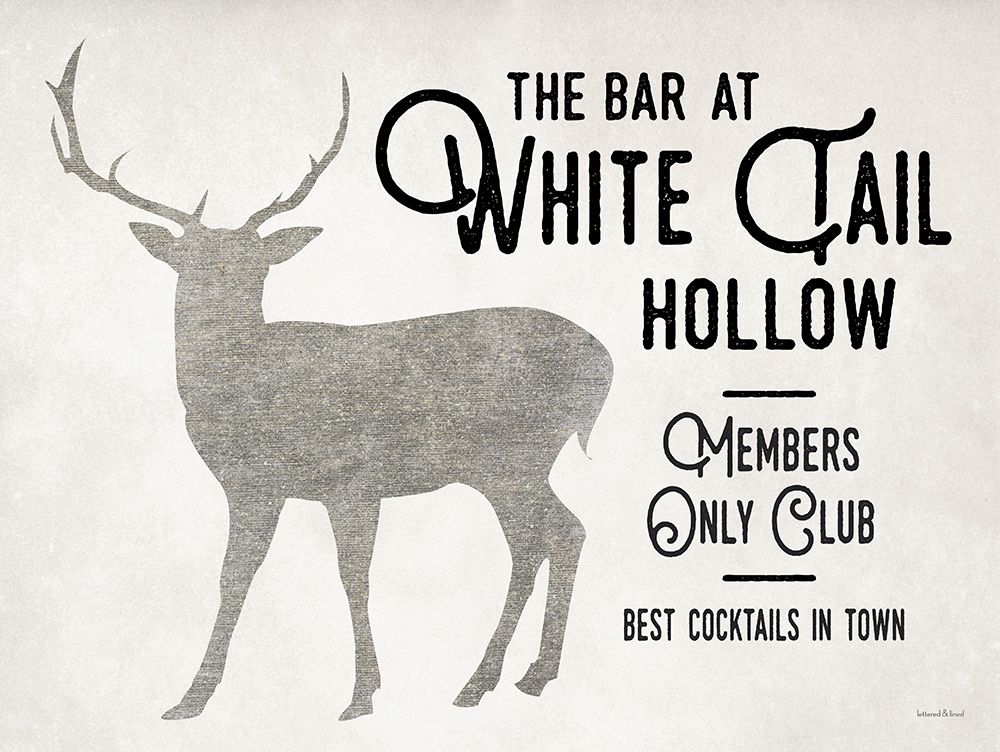 The Bar at White Tail Hollow art print by lettered And lined for $57.95 CAD