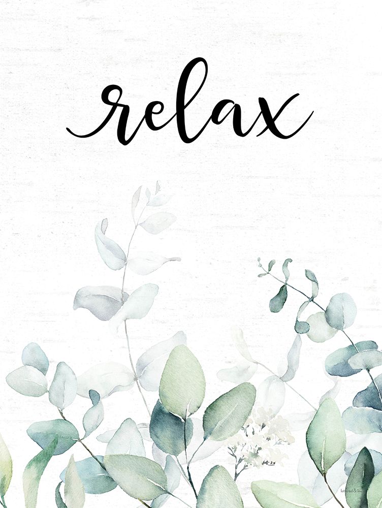 Relax Leaves art print by Lettered And Lined for $57.95 CAD