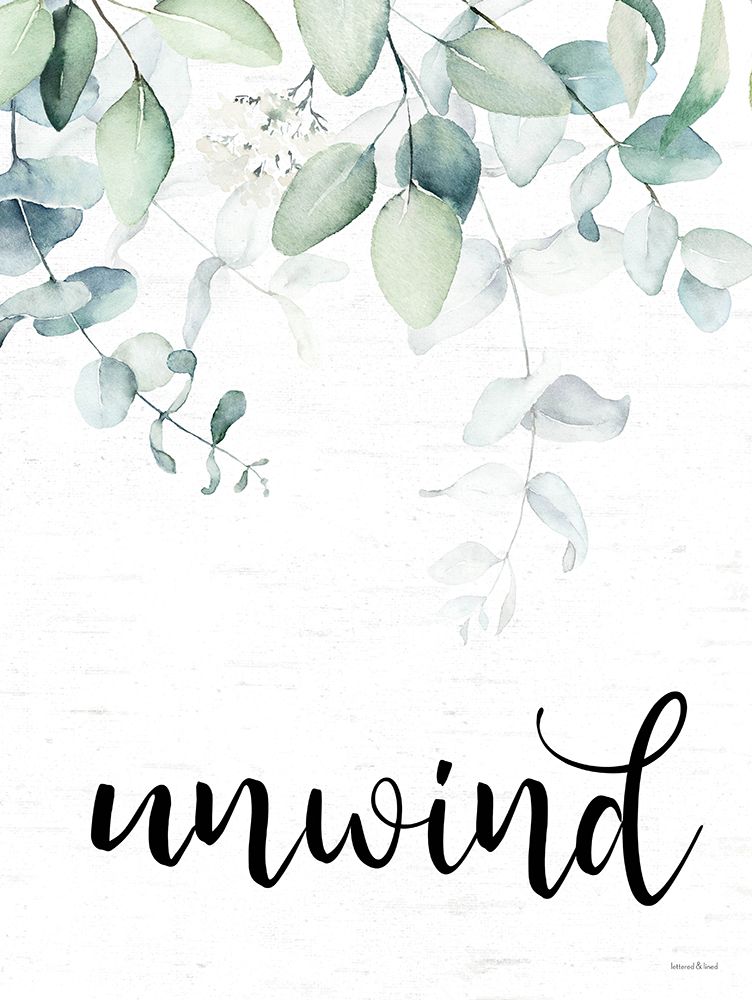 Unwind Leaves art print by Lettered And Lined for $57.95 CAD