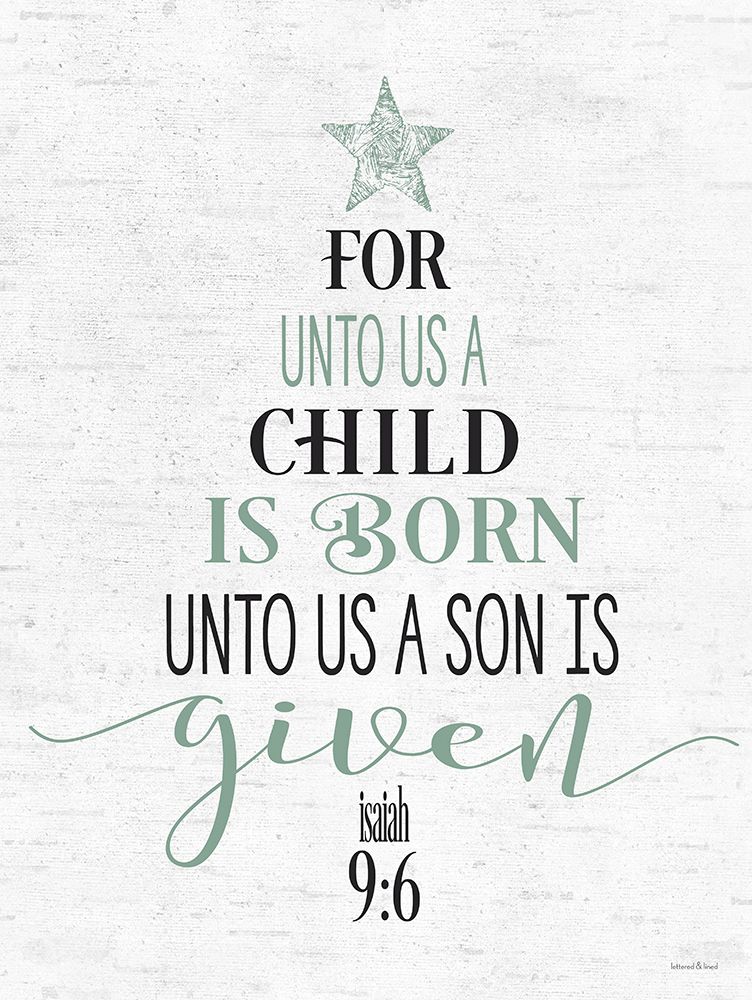 A Child is Born Tree art print by lettered And lined for $57.95 CAD