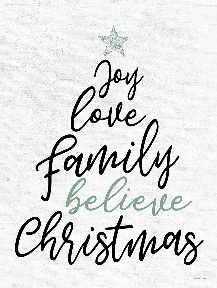 Christmas Tree Sentiments art print by lettered And lined for $57.95 CAD