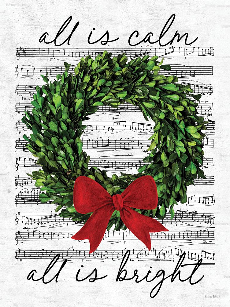 All is Calm art print by lettered And lined for $57.95 CAD