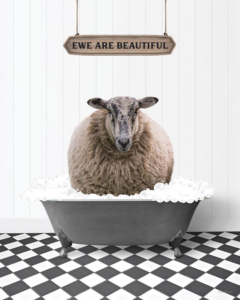 Ewe Are Beautiful art print by Lettered And Lined for $57.95 CAD