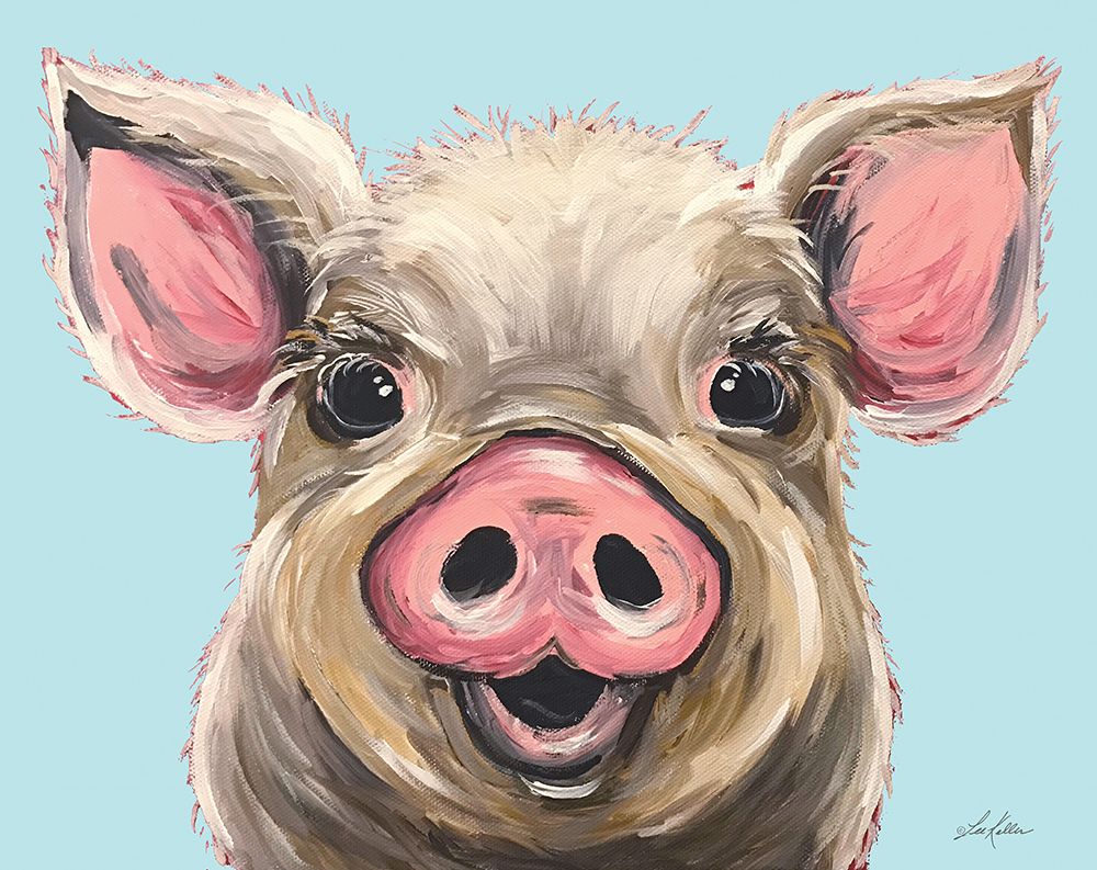 Posey the Pig art print by Lee Keller for $57.95 CAD