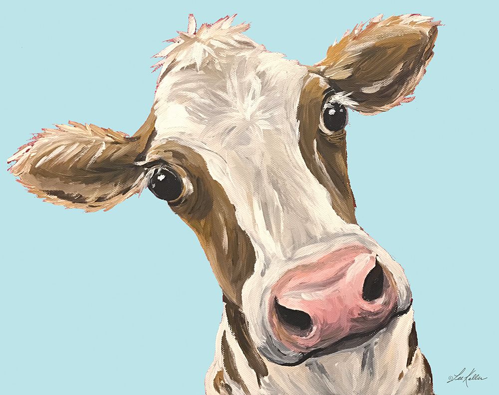 Moo Moo Looking at You art print by Lee Keller for $57.95 CAD