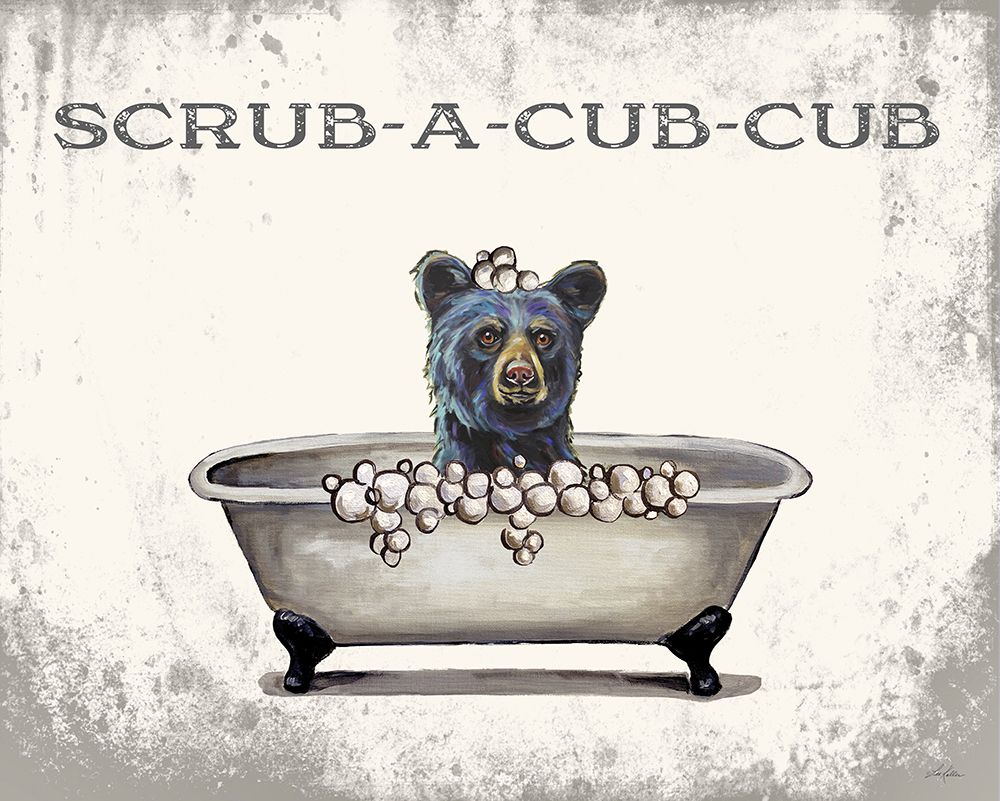 Scrub-a-Cub-Cub art print by Lee Keller for $57.95 CAD