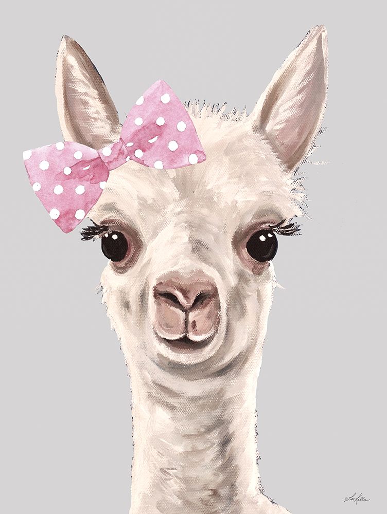 Baby Girl Alpaca art print by Lee Keller for $57.95 CAD