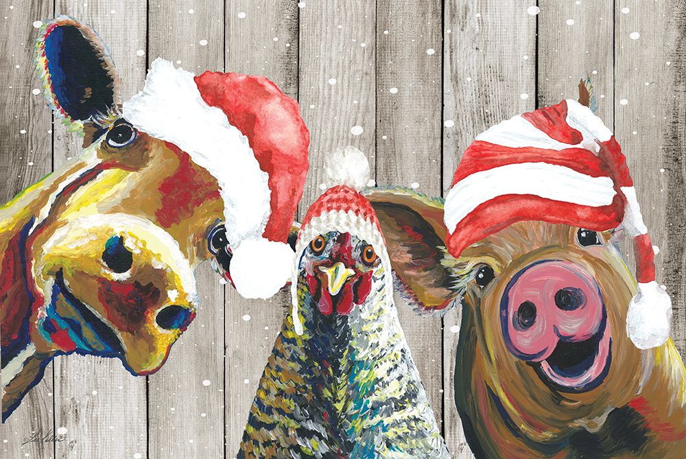 Barnyard Trio art print by Lee Keller for $57.95 CAD