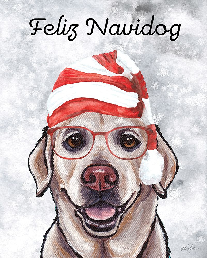 Feliz Navidog art print by Lee Keller for $57.95 CAD