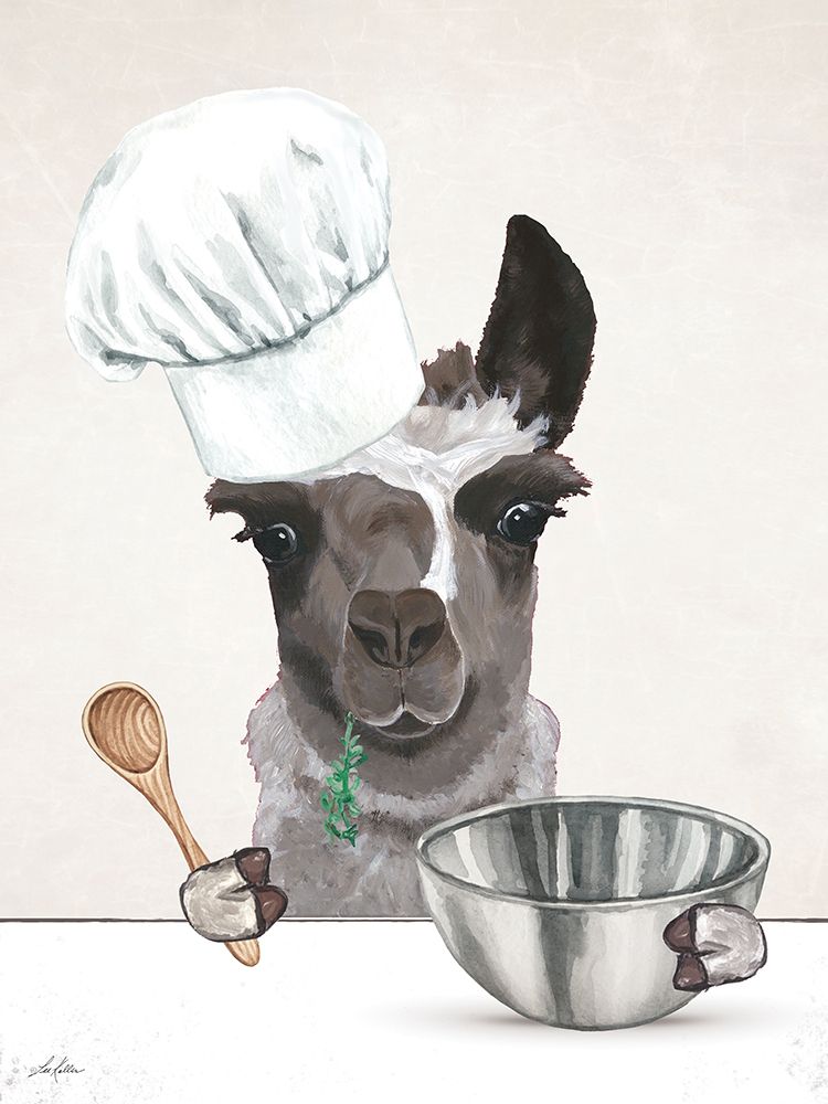 Ready to Bake Llama art print by Lee Keller for $57.95 CAD