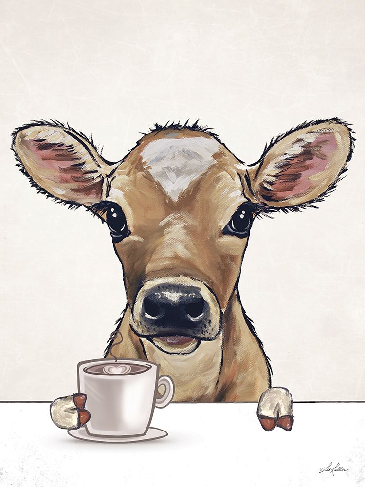 Good Morning Cow art print by Lee Keller for $57.95 CAD