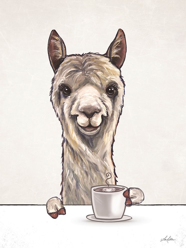 Good Morning Alpaca art print by Lee Keller for $57.95 CAD