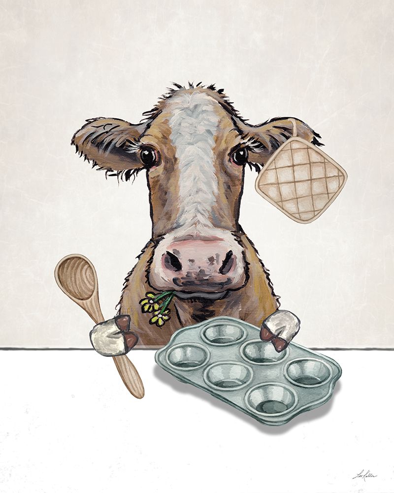 Baking Cow art print by Lee Keller for $57.95 CAD