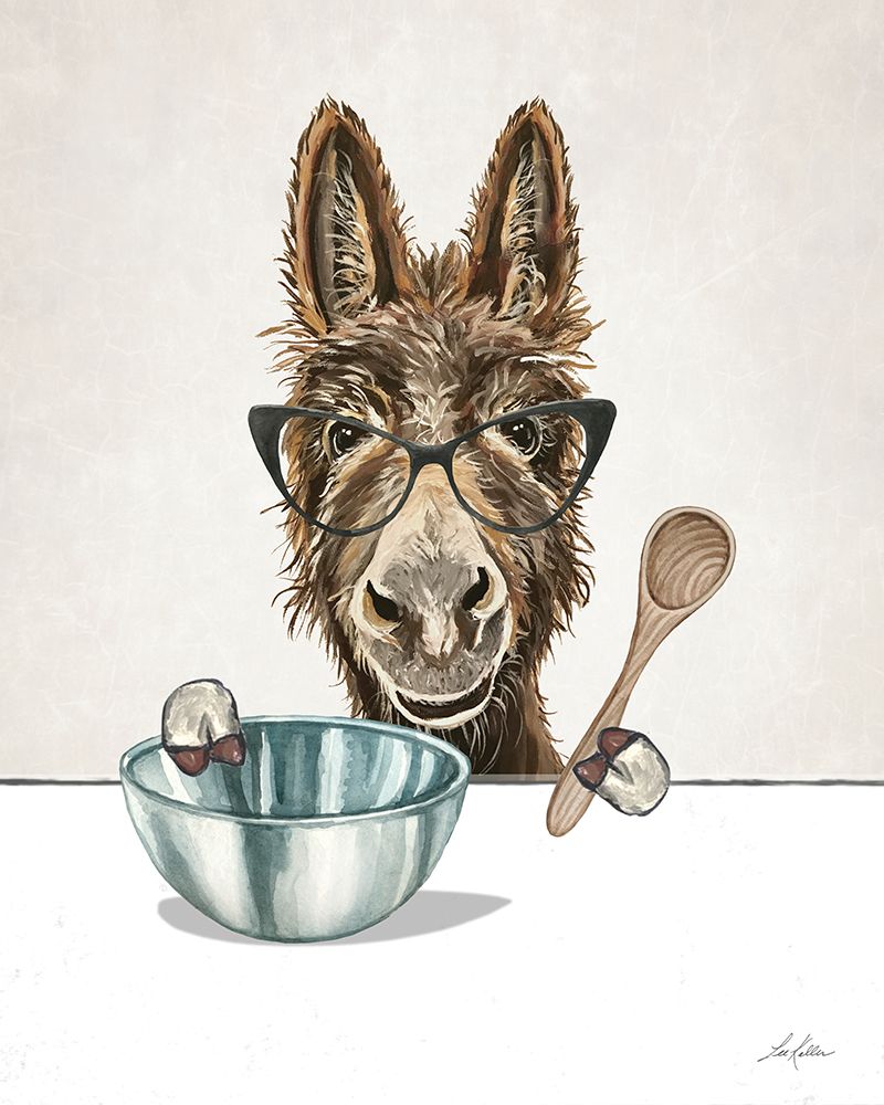 Baking Donkey art print by Lee Keller for $57.95 CAD