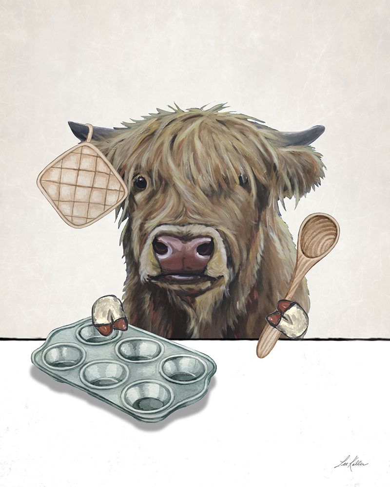 Baking Highland art print by Lee Keller for $57.95 CAD