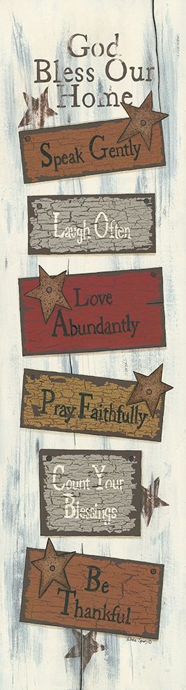 Bless Our Home art print by Linda Spivey for $57.95 CAD