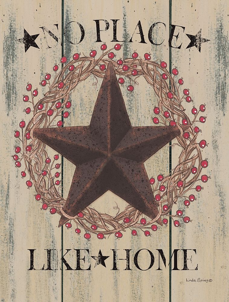 No Place Like Home Wreath art print by Linda Spivey for $57.95 CAD