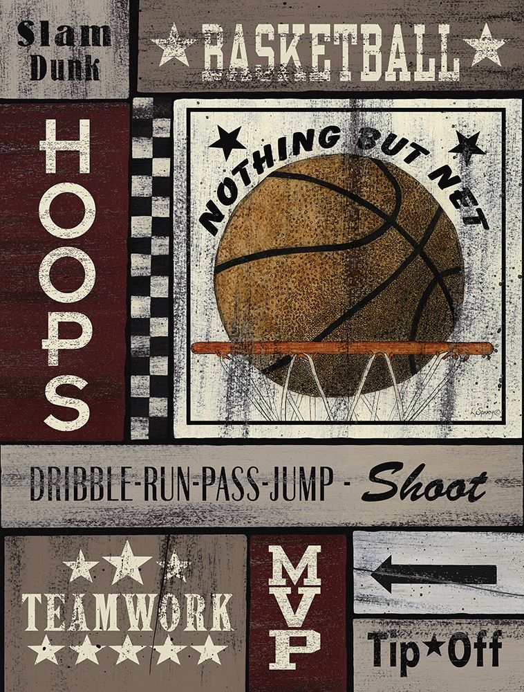 Basketball Hoops art print by Linda Spivey for $57.95 CAD