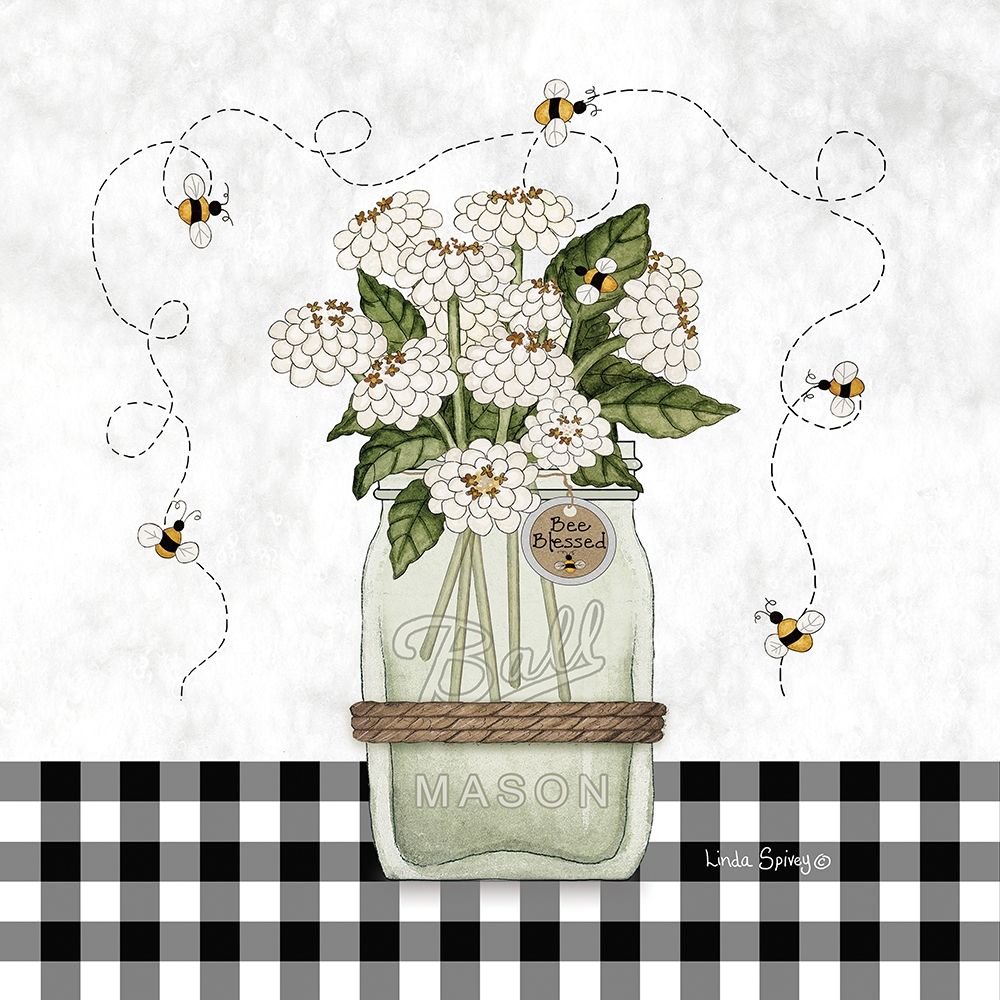 Bee Blessed art print by Linda Spivey for $57.95 CAD
