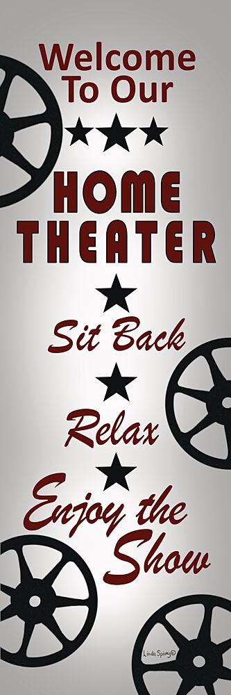 Home Theater Welcome art print by Linda Spivey for $57.95 CAD