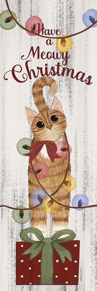 Meowy Christmas art print by Linda Spivey for $57.95 CAD